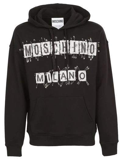 Moschino safety outlet pin hoodie