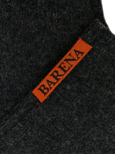 Shop Barena Venezia Barena Fingerless Knit Gloves - Grey