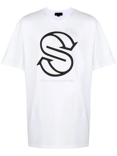 Shop Stella Mccartney Front Logo T-shirt - White