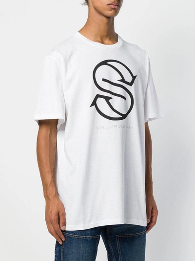 Shop Stella Mccartney Front Logo T-shirt - White