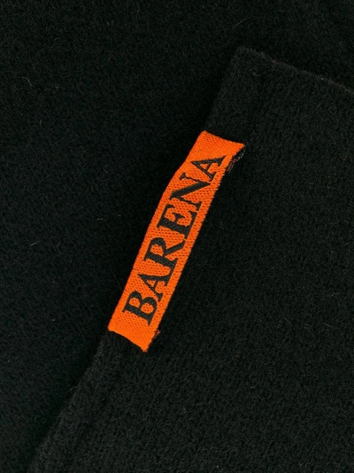 Shop Barena Venezia Barena Fingerless Knit Gloves - Black