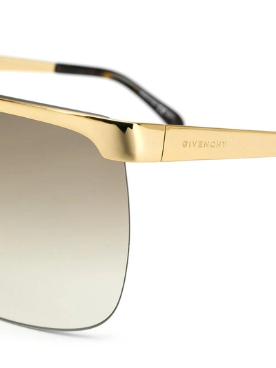 Shop Givenchy Eyewear Aviator Frame Sunglasses - Metallic