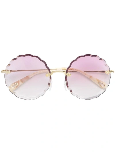 scalloped lens sunglasses