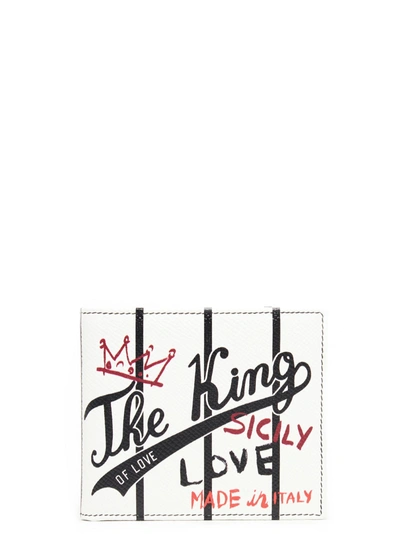 Shop Dolce & Gabbana 'the King' Wallet In Multicolor