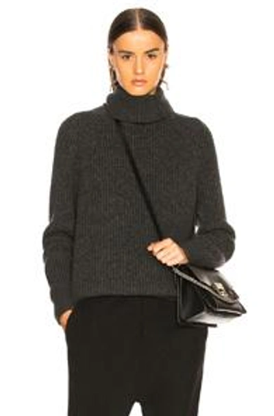 Shop Nili Lotan Anitra Turtleneck Sweater In Grey