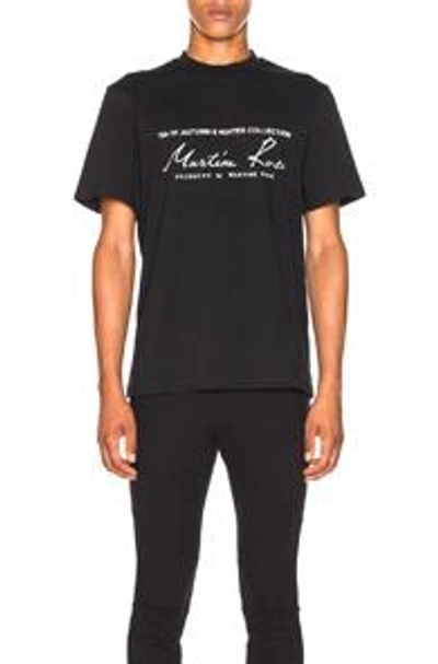 Shop Martine Rose Classic Logo Tee In Black