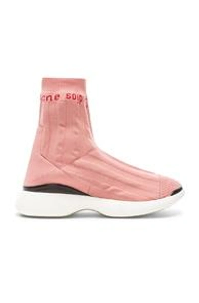 Shop Acne Studios Batilda Sock Sneakers In Pink