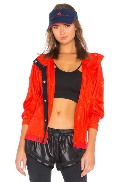 Shop Adidas By Stella Mccartney Run Wind Jacket In Red