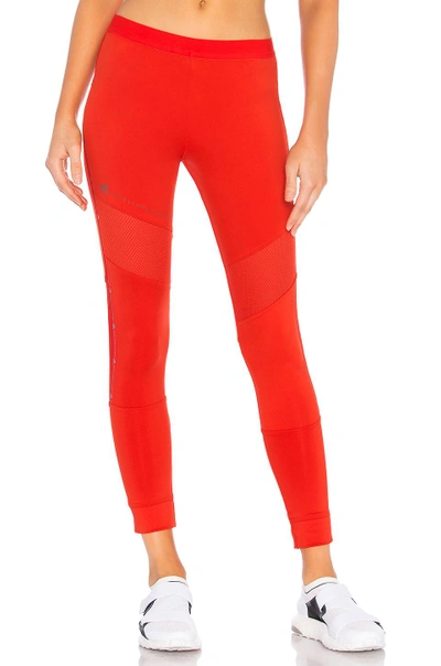 Shop Adidas By Stella Mccartney Essentials Long Legging In Red