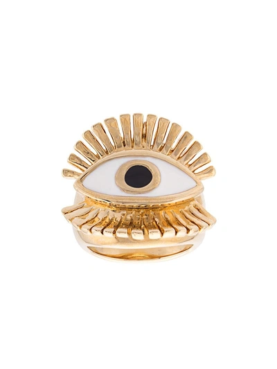 Shop Chloé Eye-motif Ring - Metallic