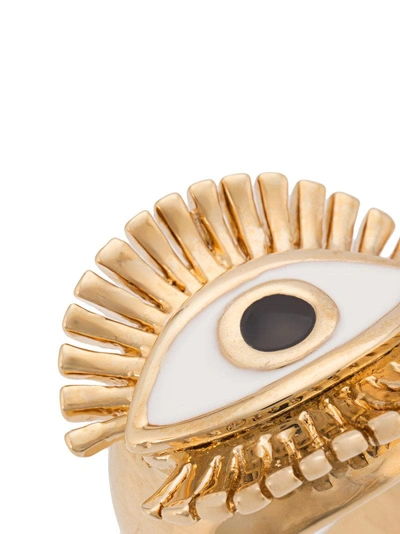 Shop Chloé Eye-motif Ring - Metallic