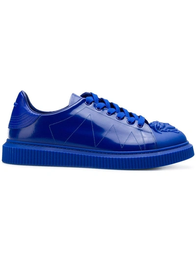 Shop Versace Medusa Sneakers - Blue