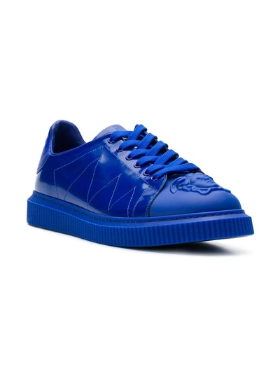 Shop Versace Medusa Sneakers - Blue
