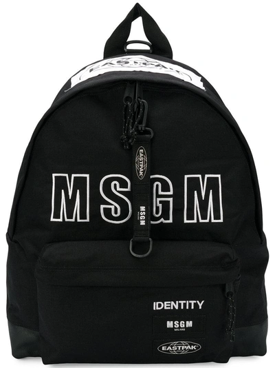 Shop Eastpak X Msgm Backpack - Black