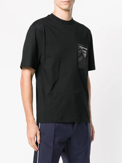 Shop Prada Chest Pocket T-shirt - Black