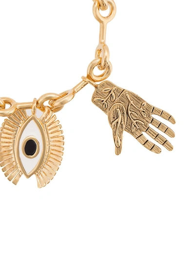 Shop Chloé Eye And Hands Charm Bracelet - Metallic