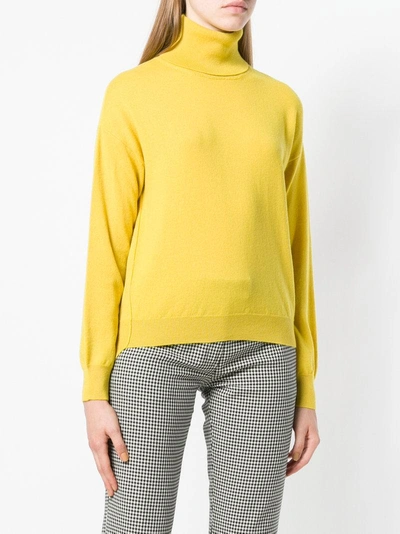 Shop Mauro Grifoni Roll Neck Jumper - Yellow In Yellow & Orange