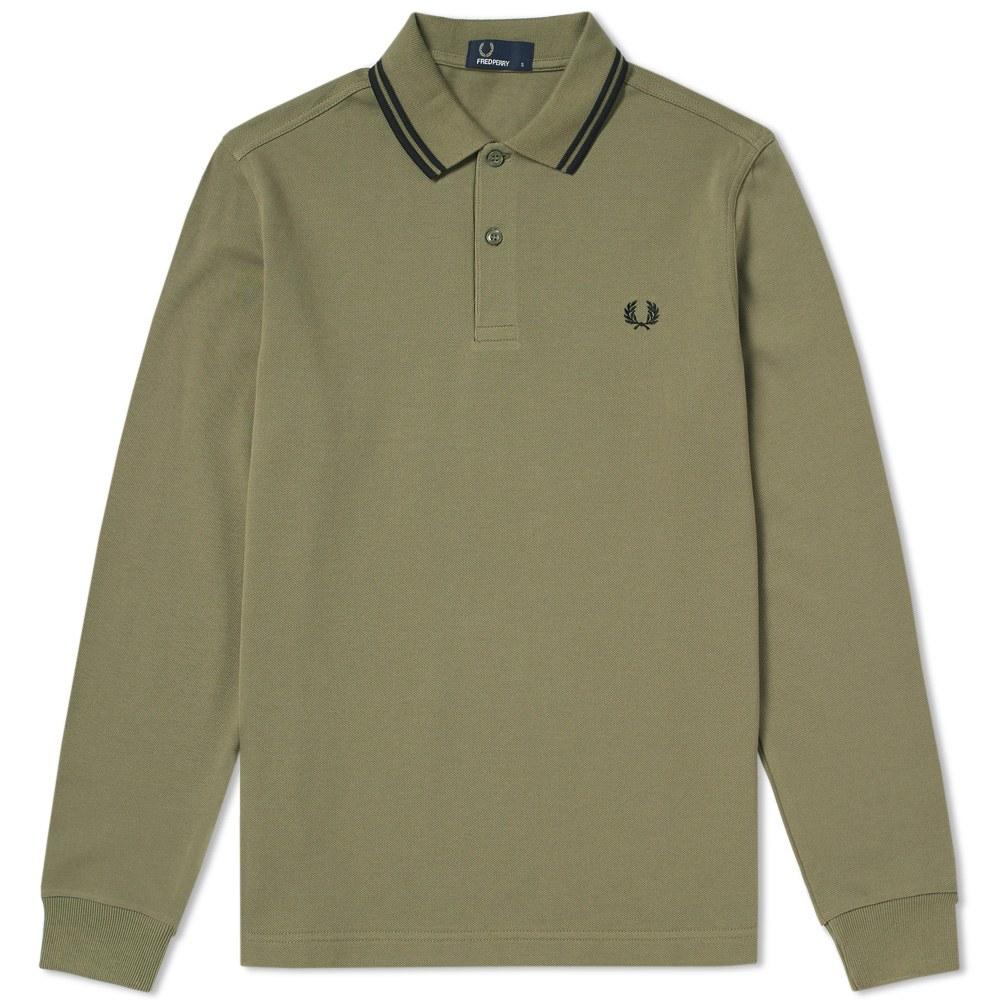 long sleeve fred perry polo sale
