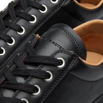 Shop Dries Van Noten Leather Sneaker In Black