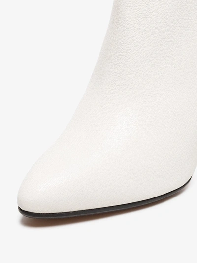 Shop Alchimia Di Ballin White Ballin Narcis 80 Leather Ankle Boots