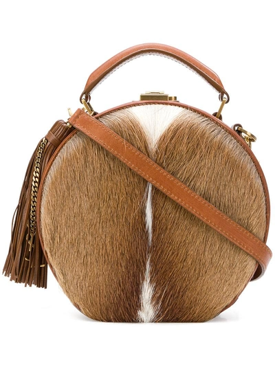 Shop Saint Laurent Mica Bag - Brown