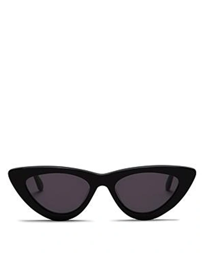 Shop Chimi Litchi #006 Cat Eye Sunglasses, 51mm In Black/black