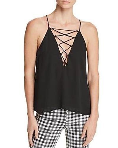 Shop Wayf Sierra Lace-up Camisole - 100% Exclusive In Black