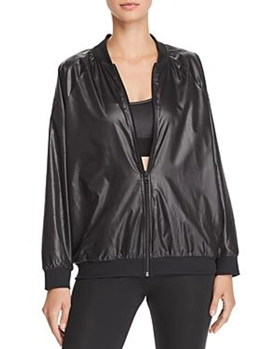 Shop Koral Dash Logo Bomber Jacket In Black