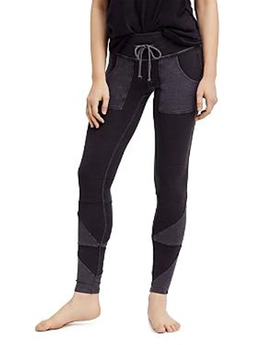 Shop Free People Kyoto Patch-pocket Leggings In Washed Black
