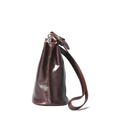Shop Maxwell Scott Bags Ladies Rich Brown Italian Leather Bucket Bag