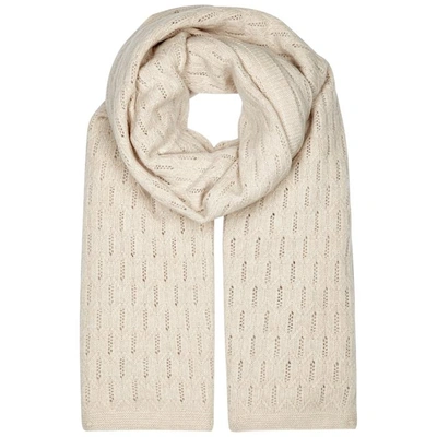 Shop Hawico Capesthorne Cashmere Scarf In Natural