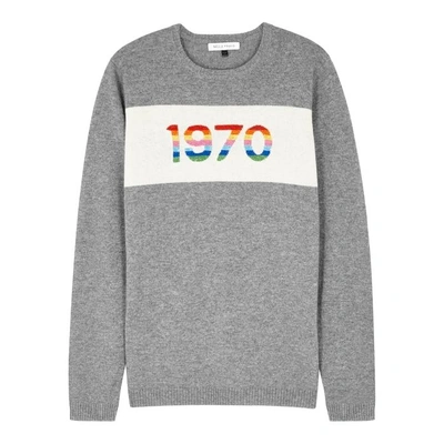 Shop Bella Freud 1970 Cashmere-blend Jumper In Grey