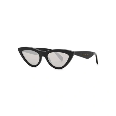 Shop Celine Blue Cat-eye Sunglasses