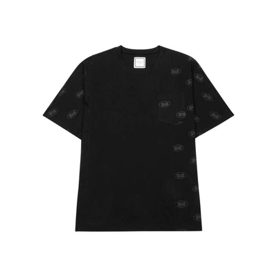 Shop Wooyoungmi Black Logo-print Cotton T-shirt