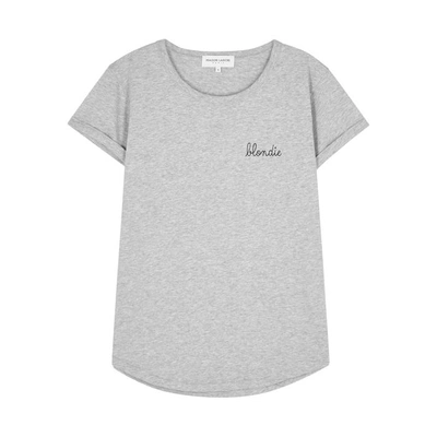 Shop Maison Labiche Blondie Grey Cotton T-shirt