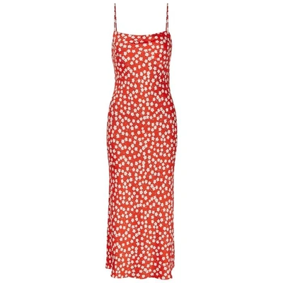 Shop Bec & Bridge In Your Dreams Printed Silk Midi Dress In Red