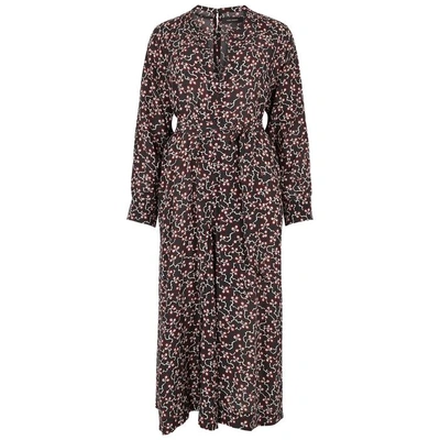 Shop Isabel Marant Lympia Floral-print Silk Midi Dress
