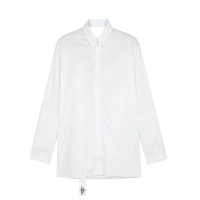 Shop Absence Of Paper Page Four Pigtails Cotton Shirt In White