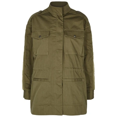 Shop Sea Ny Zamara Quilted Cotton Jacket In Green