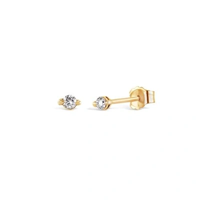 Shop Dinny Hall Yellow Gold Shuga 14k Diamond Studs