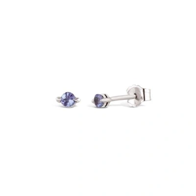 Shop Dinny Hall White Gold Shuga 14k Tanzanite Studs