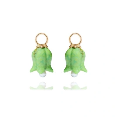 Shop Annoushka Tulip Turquoise Earring Drops In Gold