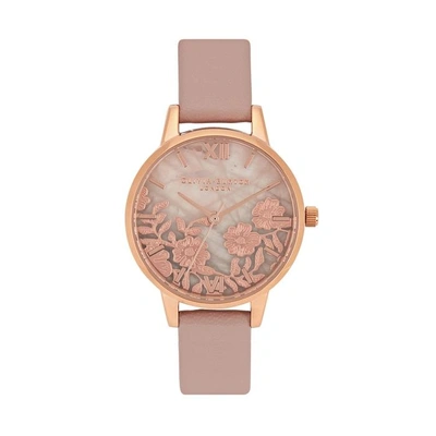Shop Olivia Burton Floral Rose Gold-plated Watch