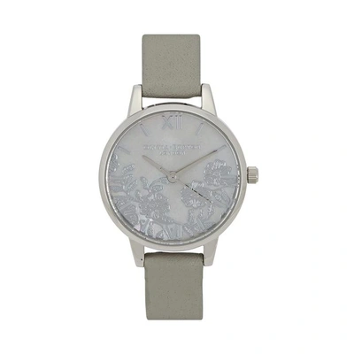 Shop Olivia Burton Silver-plated Floral Watch