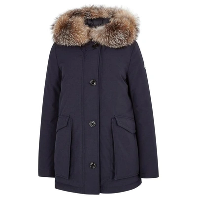 Moncler Courvite Fur-trimmed Shell Coat | ModeSens