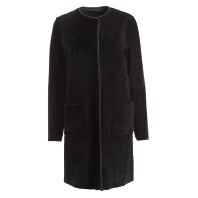 Shop Wtr  Sandra Black Reversible Leather Coat