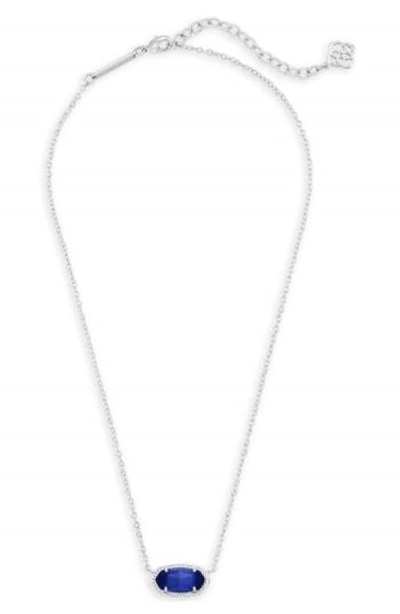 Shop Kendra Scott Elisa Birthstone Pendant Necklace In September/cobalt/silver