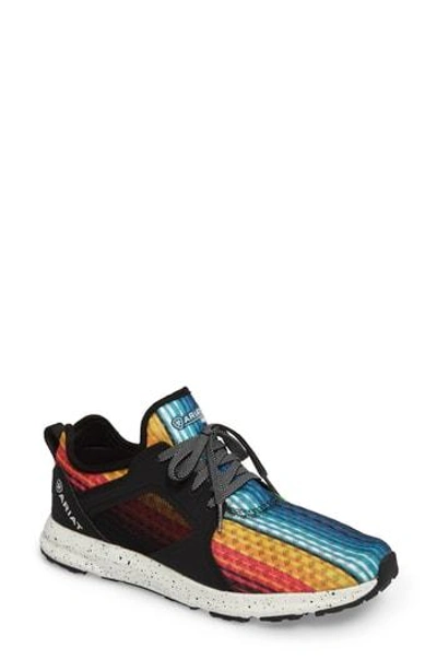 Shop Ariat Fuse Print Sneaker In Rainbow Serape Mesh