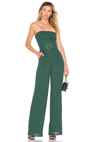Shop House Of Harlow 1960 X Revolve Dominique Jumpsuit In Green. In Forest Green