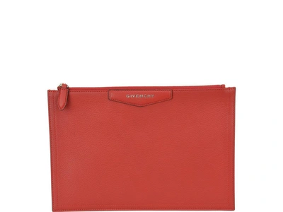 Shop Givenchy Pouch Antigona In Bright Red